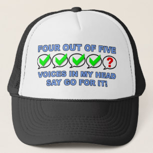 Quatre Sur Cinq Voix Drôle Casquette Casquette Bal