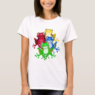 Quatre T-shirts et cadeaux de grenouilles