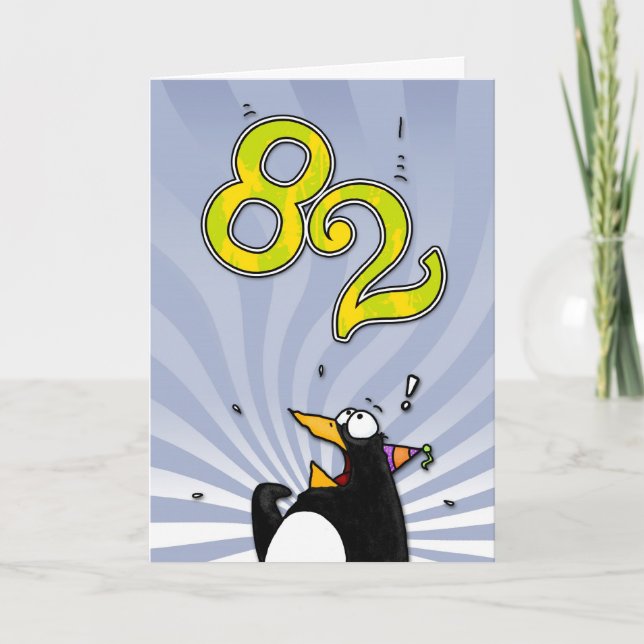 quatre-vingt-deuxième anniversaire - carte de (Devant)