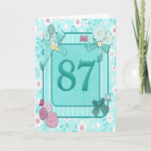 quatre-vingt-dix-septième carte d'anniversaire (Devant)