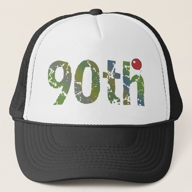 quatre-vingt-dixième Casquette d'anniversaire (Devant)