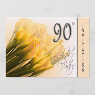 quatre-vingt-dixième Invitation de fête