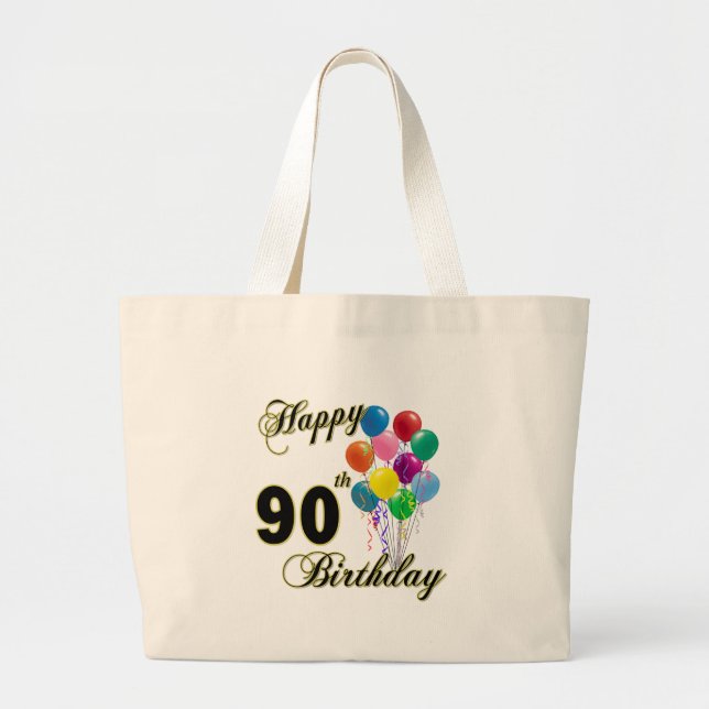 Quatre-vingt-dixième sac fourre-tout heureux à (Devant)
