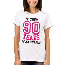 quatre-vingt-dixième T-SHIRT d'anniversaire