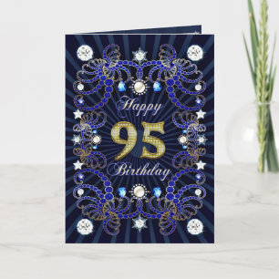 quatre-vingt-quinzième carte d'anniversaire avec