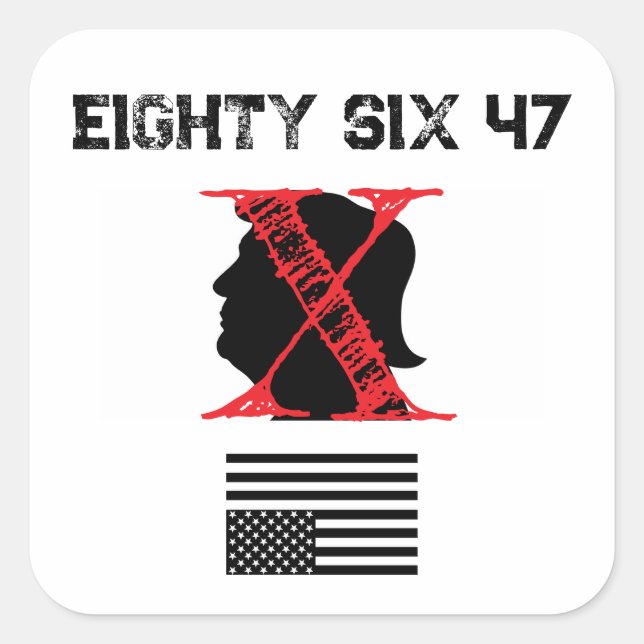 Quatre-vingt six 47 Stickers 4"x4" - Feuille de 6 (Devant)