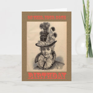 Quatre-vingtième carte d'anniversaire drôle