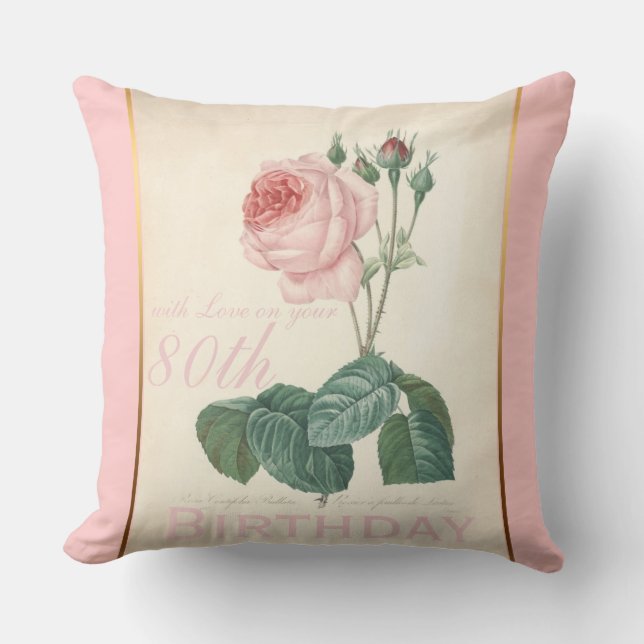 quatre-vingtième Coussin de rose de cru de (Recto)