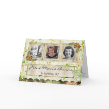 Quatre-vingtième invitation de fête d'anniversaire