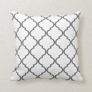 Quatrefoil DIY WÄHLEN IHR EIGENES Grau der FARBE   Kissen