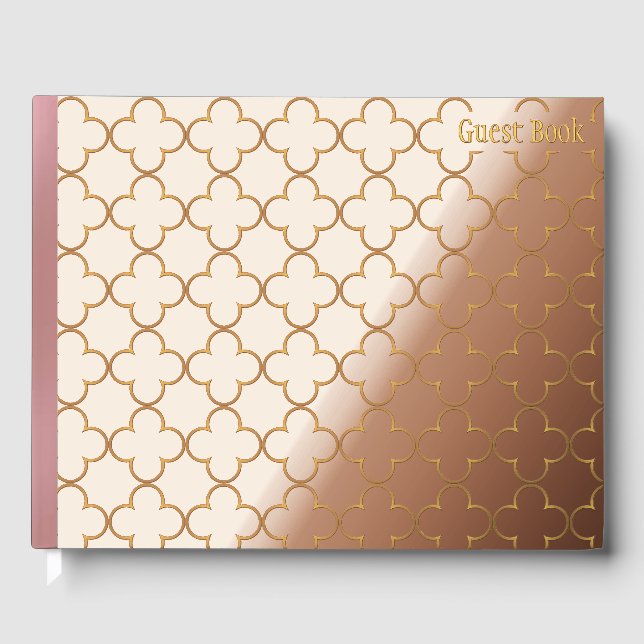 Quatrefoil Gästebuch (Vorderseite)
