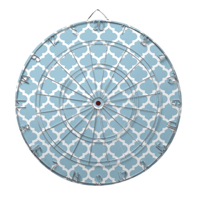 Quatrefoil Gitter-Gitter-Muster irgendeine Farbe Dartscheibe (vorne)