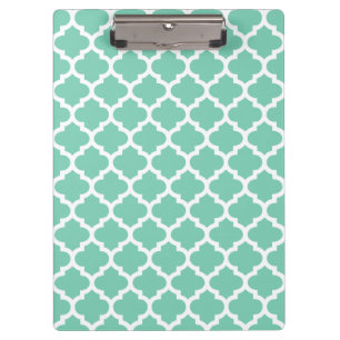 Quatrefoil Gitter-Gitter-Muster irgendeine Farbe Klemmbrett