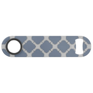 Quatrefoil gris bleu