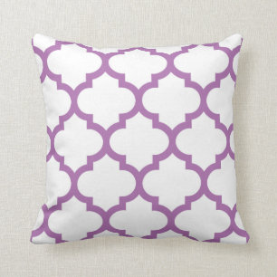 Quatrefoil Kissen - leuchtende Orchidee lila