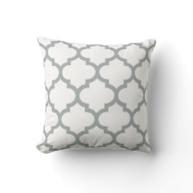 Quatrefoil Kissen - Paloma-Grau