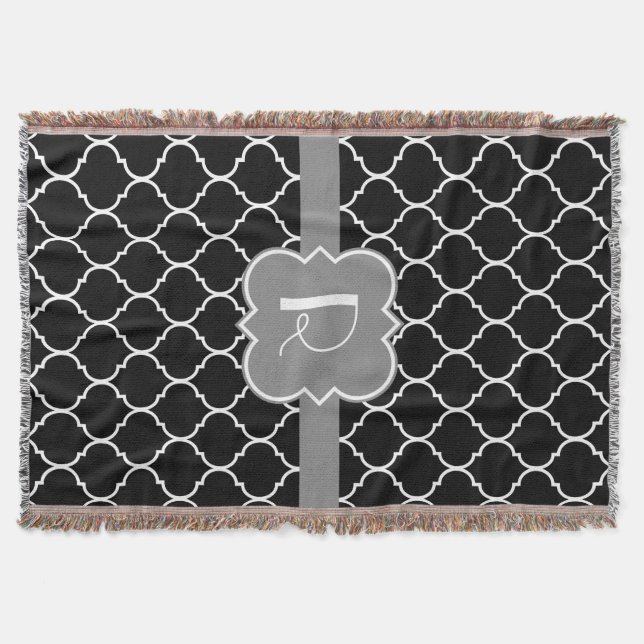 Quatrefoil mit Monogramm Decke (Vorderseite)