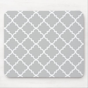 Quatrefoil Mousepad - Grau