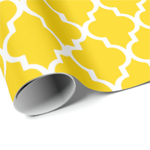 Quatrefoil Packpapier - Freesia-Gelb