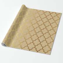 Quatrefolie Art Deco Kraft Gold Elegantes Design