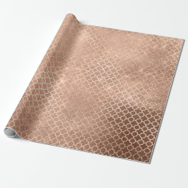 Quatrefolie Bride 16. Rose Gold Blush Bridal Cotta Geschenkpapier