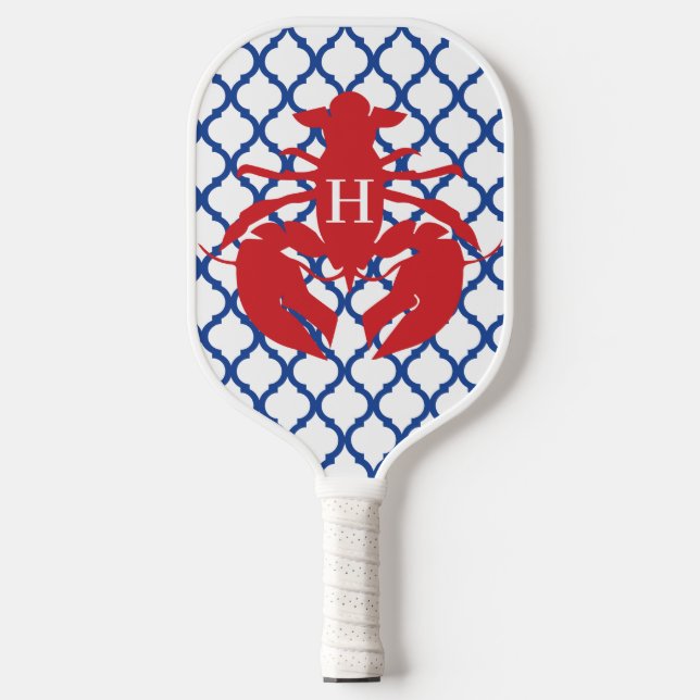 Quatrefolie Hummer Monogram Pickleball Paddel Pickleball Schläger (Vorderseite)