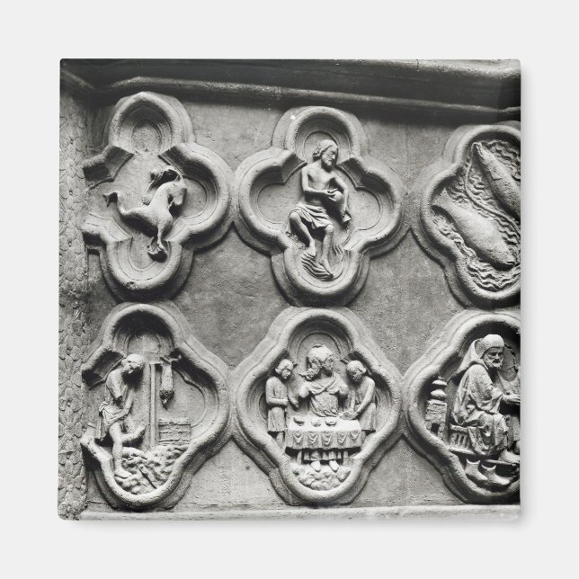 Quatrefolien mit den Zeichen des Dialeks Magnet (Vorne)