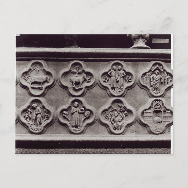 Quatrefolien mit den Zeichen des Dialeks Postkarte (Vorderseite)