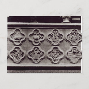 Quatrefolien mit den Zeichen des Dialeks Postkarte