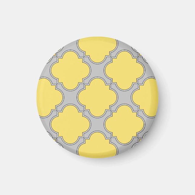 Quatrefoliengelb und grau magnet (Vorne)