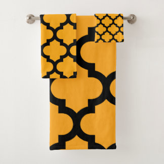 Quatrefolienmuster Badhandtuch Set