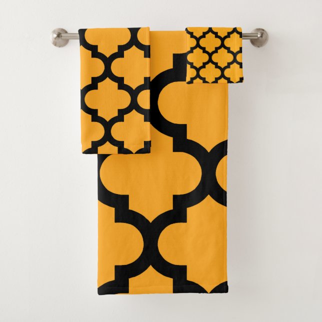 Quatrefolienmuster Badhandtuch Set (Insitu)