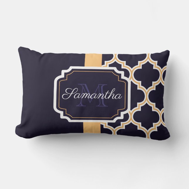 Quatrefolienmuster Lendenkissen (Vorderseite)