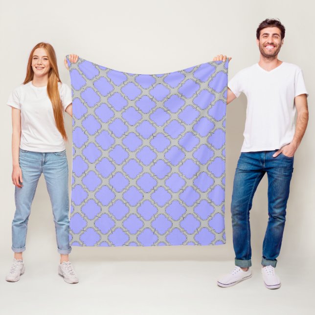 Quatrefolienzwinkle und Grau Fleecedecke (Beispiel)
