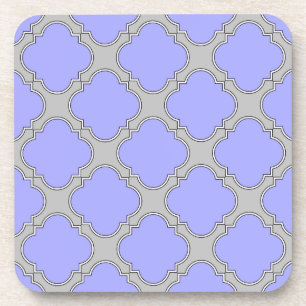 Quatrefolienzwinkle und Grau Getränkeuntersetzer