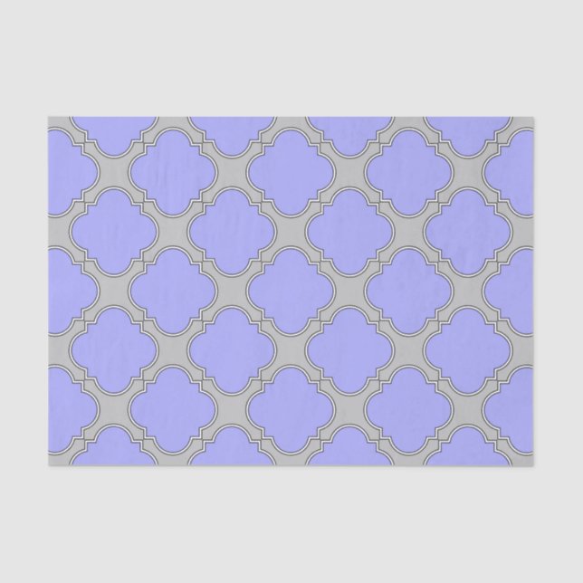 Quatrefolienzwinkle und Grau Seidenpapier (Vorderseite)
