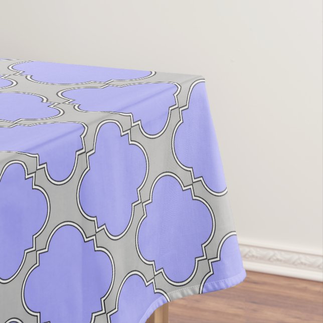 Quatrefolienzwinkle und Grau Tischdecke (Beispiel)