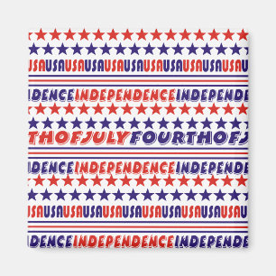 Quatrième 4 juillet Magnets de réfrigérateur