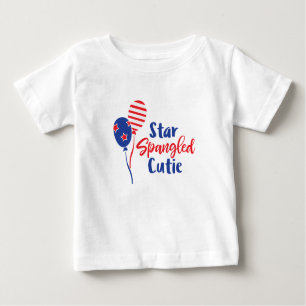 Quatrième de T-shirt de bébé de juillet