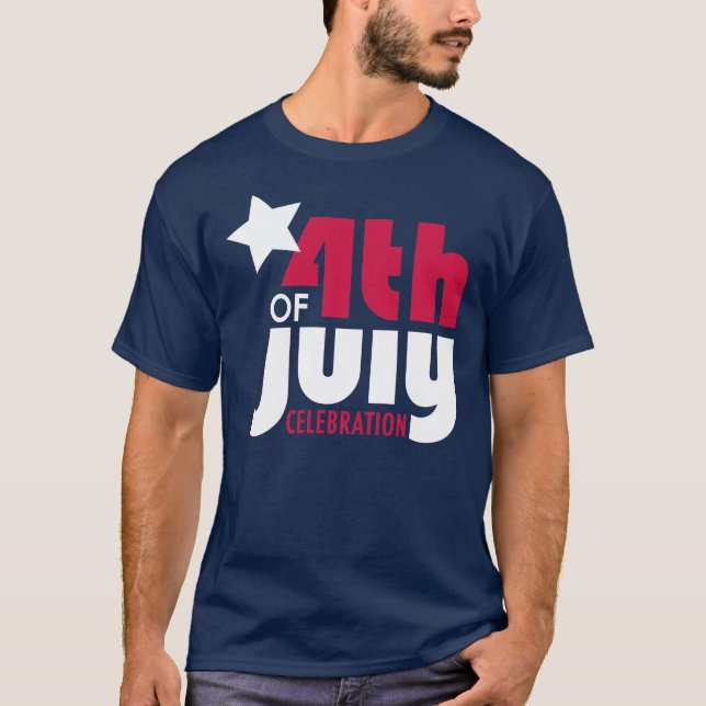 Quatrième de T-shirt de célébration de juillet (Devant)