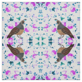 Quatsche auf Pink Chintz Fabric Stoff