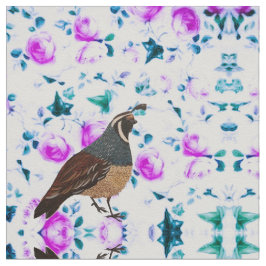 Quatsche auf Pink Chintz Fabric Stoff