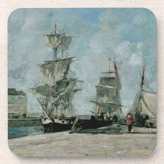 Quay at Honfleur Untersetzer (Vorderseite)