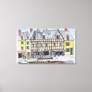 Quay Franklin, Saint-Goustan  Auray, Bretagne Leinwanddruck