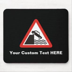 Quayside-Warnzeichen Mousepad