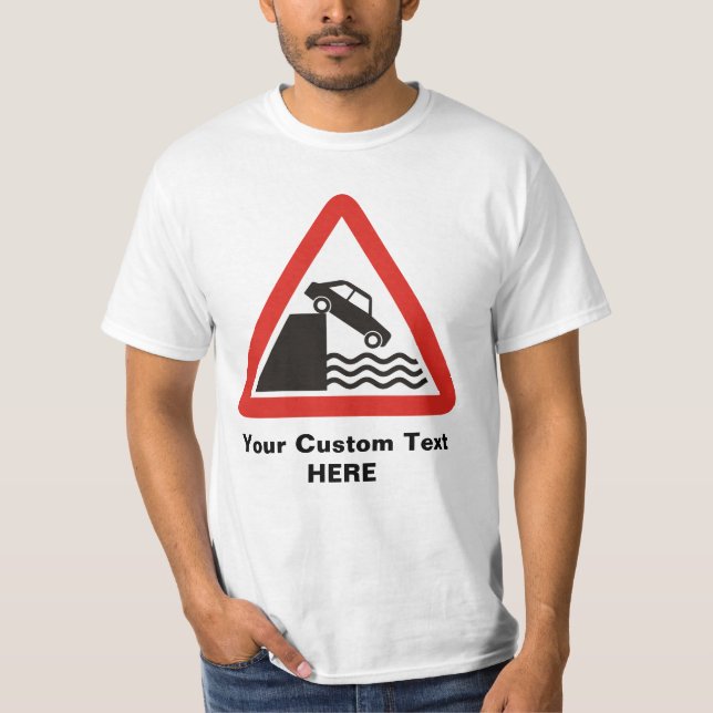 Quayside-Warnzeichen T-Shirt (Vorderseite)