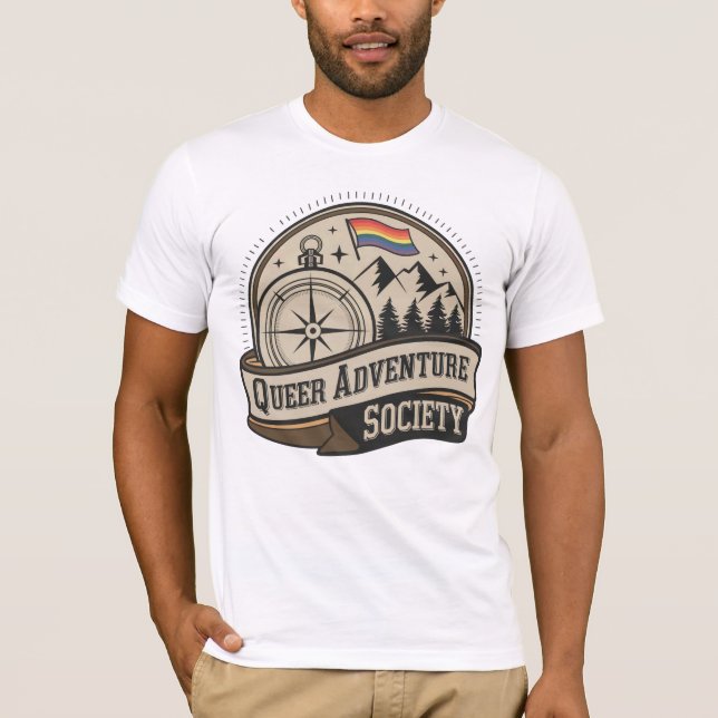 Que Adventure Society Shirt - Vintag Explorer (Vorderseite)