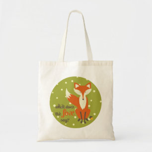 Que dit le Fox   Sac fourre-tout en toile