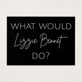 Que ferait Lizzie Bennet ?