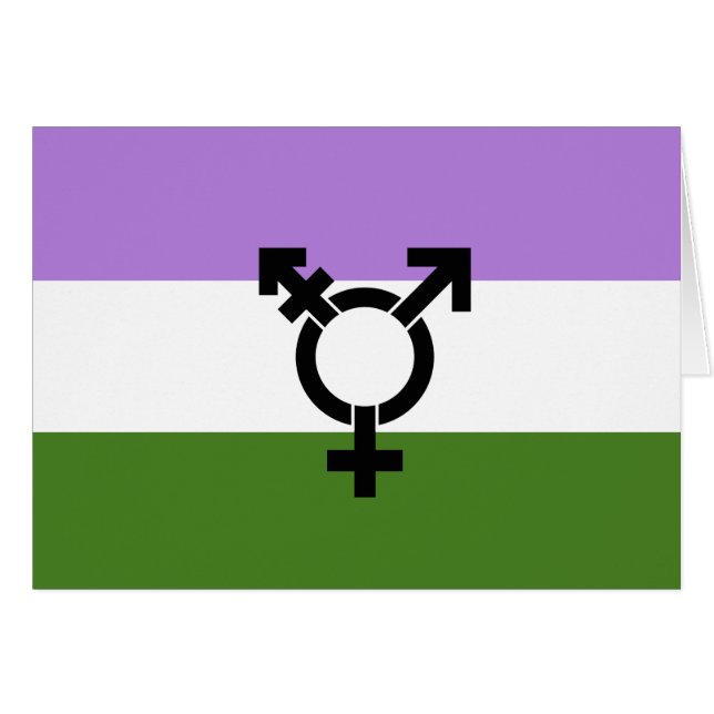 Que - Geschlechtsspezifischer Queer Stolz (Vorderseite (Horizontal))